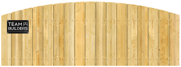 Straight Dog Ear Top - Wood Fence Option