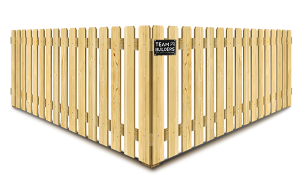 Dog Ear Style Wood Picket Fence - Sarasota Florida