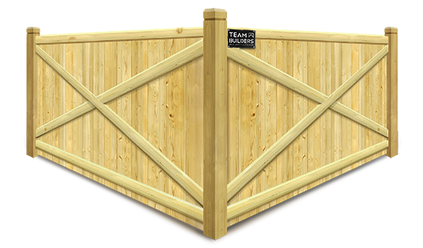 X-Style Stockade Wood Fence - Sarasota Florida