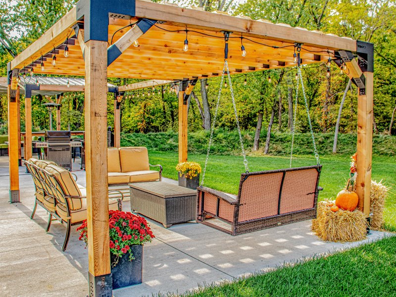 Patio overhangs in the Sarasota Florida