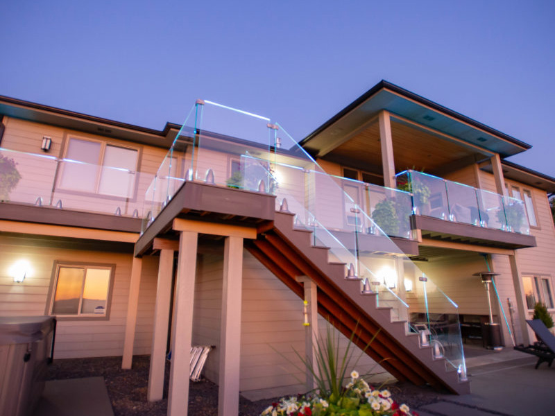 Longboat Key Florida crystal rails deck company